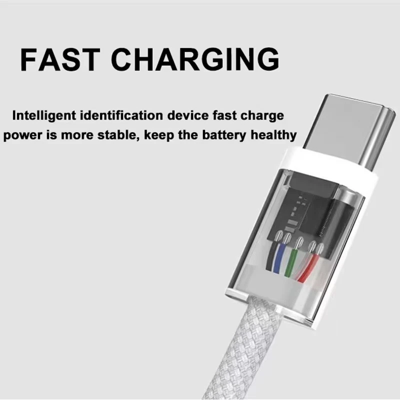Usb C to Type C Fast Charging PD 60W Mobile Phone Cable For Iphone15, Android - Image 2 of 4