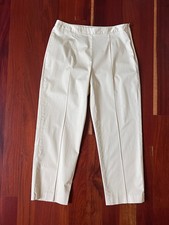 Talbots Womens Stretch Trouser Ankle Pants Size 8 30 inch Waist Tan Beige