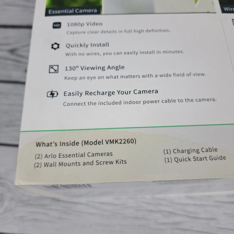 Arlo Essential Security Camera Bundle 2 Cameras & Doorbell 1080p - Image 3 of 4