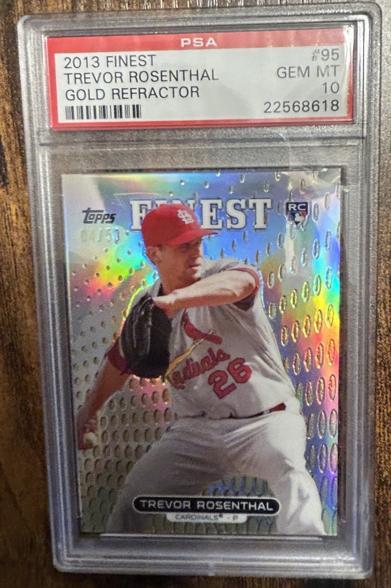 Topps FINEST GOLD REFRACTOR Trevor Rosenthal front