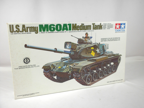 Tamiya US Army M60A1 Medium Tank 1/35 Plastic Model Kit # MT-1289A - Started