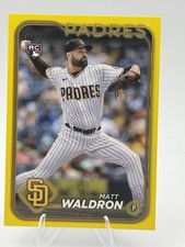 2024 Topps Series 1 #162 Matt Waldron RC Yellow Border Parallel Padres Rookie