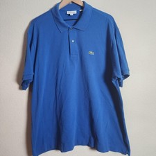 Lacoste Polo Shirt Mens 3XL Blue Classic Fit L1212 Pique Short Sleeve Cotton