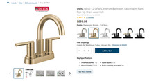 Delta Nicoli Centerset Bathroom Faucet 25749LF-CZ