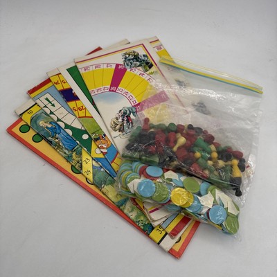 GESETZLICH GESCHUTZT - 5 x BOARD GAMES 1950'S made in Germany