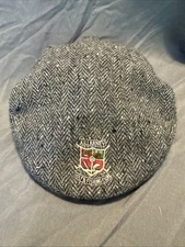 Vtg Shandon Hat Wool Donegal Tweed Irish R. Sweeney Lined Cap Small