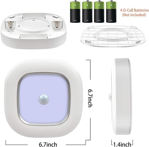 Whitepoplar Motion Sensor LED Ceiling Light Battery Operated, Wireless Motion Ac - Picture 6 of 9