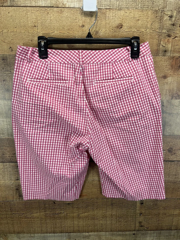 Bermudas a cuadros rosa mini cuadros frente plano Lauren Ralph Lauren para mujer 10 Foto 2 de 4