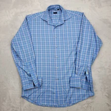 Paul Smith Shirt Mens 16 Plaid Button Up Dress Oxford Button Up London Adult M