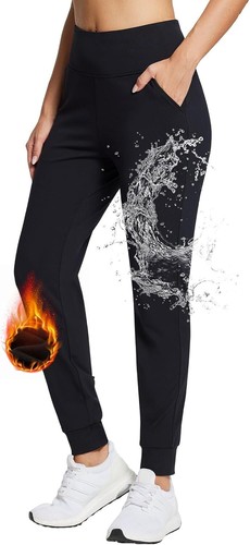 Heathyoga Women's Fleece Lined Joggers - Thermal Sweatpants With Pockets For Winter & Workouts