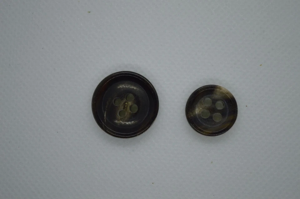 11 Pieces Thick Buffalo Horn Brown Blazer Button Set Suits Sport Coat Jacket - Image 4 of 4