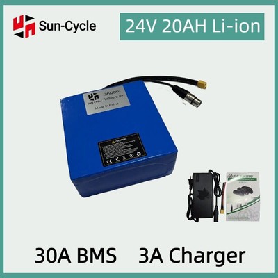 24V/48V 20Ah Lithium Ebike Battery Electric Bicycles Wheelchairs 30A BMS li-ion