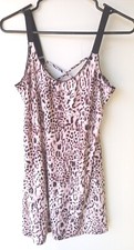 SECRET TREASURES Pink Black Soft Sleepwear Women's Top M 8-10 