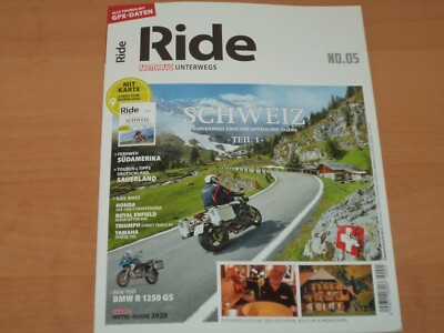 Ride NO.5 MOTORRAD UNTERWEGS ''SCHWEIZ MIT KARTE'' Ausgabe 2020