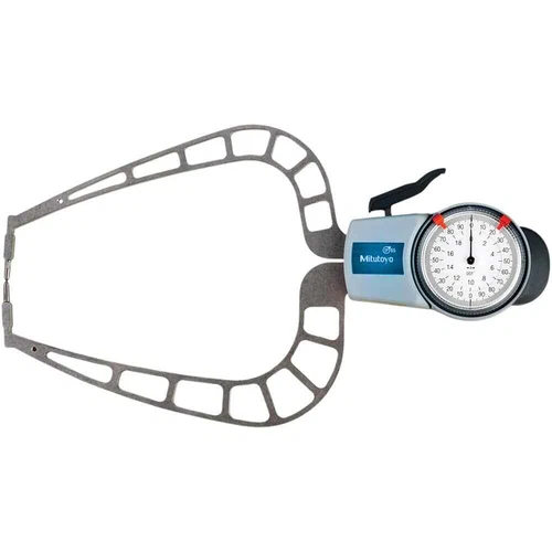 Mitutoyo 209-916 Dial Outside Caliper, Inch, 6.6" Throat Depth, 0 to 2" Range
