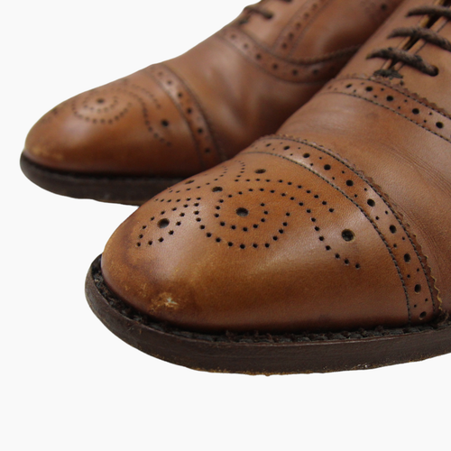 Loake Windsor Brogues Mens UK 7 Tan 