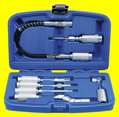 BGS 3142 Satz Adapter Fettpresse Mundstücke Verlängerung Zubehör 7 teilig - Bild 1 von 4