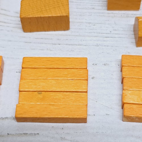 Settlers of Catan Replacement 24 Yellow Wooden Cities Roads Settlements 3071 - Picture 5 of 7