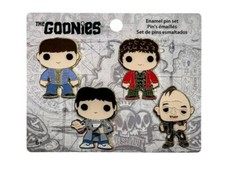 The Goonies Mikey Chunk Data & Sloth Exclusive Funko Goonies Pop! 4 Pc Pin Set