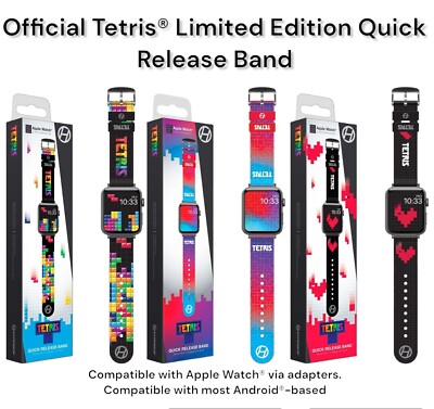Official Tetris  Edition Release Band Armband für Smartwatch Apple Watch Android