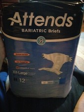 Attends Bariatric Incontinence Briefs Unisex Adult Diapers With Tabs 2XL  1 