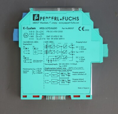 Pepperl + Fuchs KFD2-SOT2-Ex2.IO Schaltverstärker Part. No. 181007  K-System
