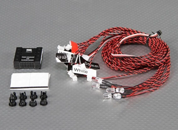 RC Aircraft Scale Navigation LED Lighting System NAV Lights Lamp Set - UK Seller - Image 2 of 4