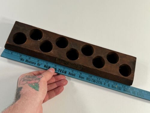 Antique Mutual Oil Wooden Store Advertising Display Kansas City MO ks gas - Picture 3 of 6