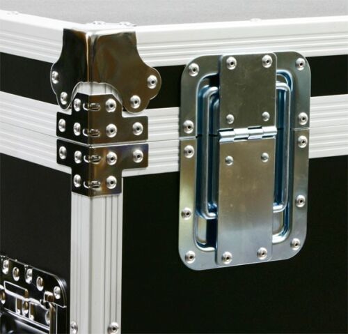 3 Trunk Cable Utility ATA Flight Road Case w/Wheels & Hard Rubber Lined - Picture 3 of 7