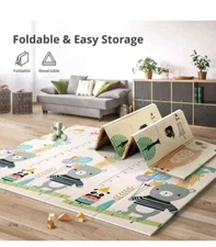 UANLAUO Foldable Baby Play Mat Extra Large Waterproof Activity Playmats for Kids
