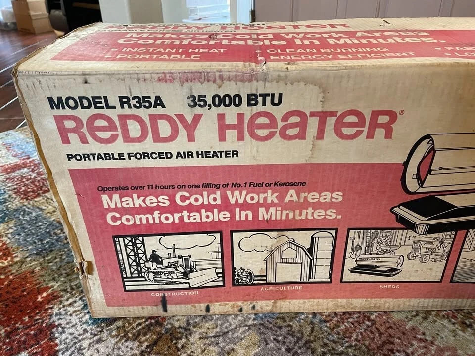 Calentador de aire forzado portátil Reddy modelo R35A 35.000 BTU - NUEVO SELLADO Foto 4 de 4