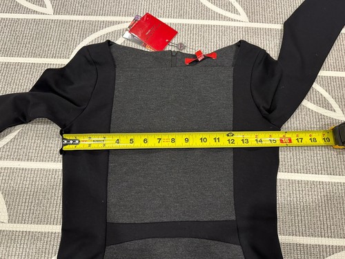 NWT Narciso Rodriguez Design Nation Color Block SheathDress Womens XS GRAY BLACK - Picture 9 of 14
