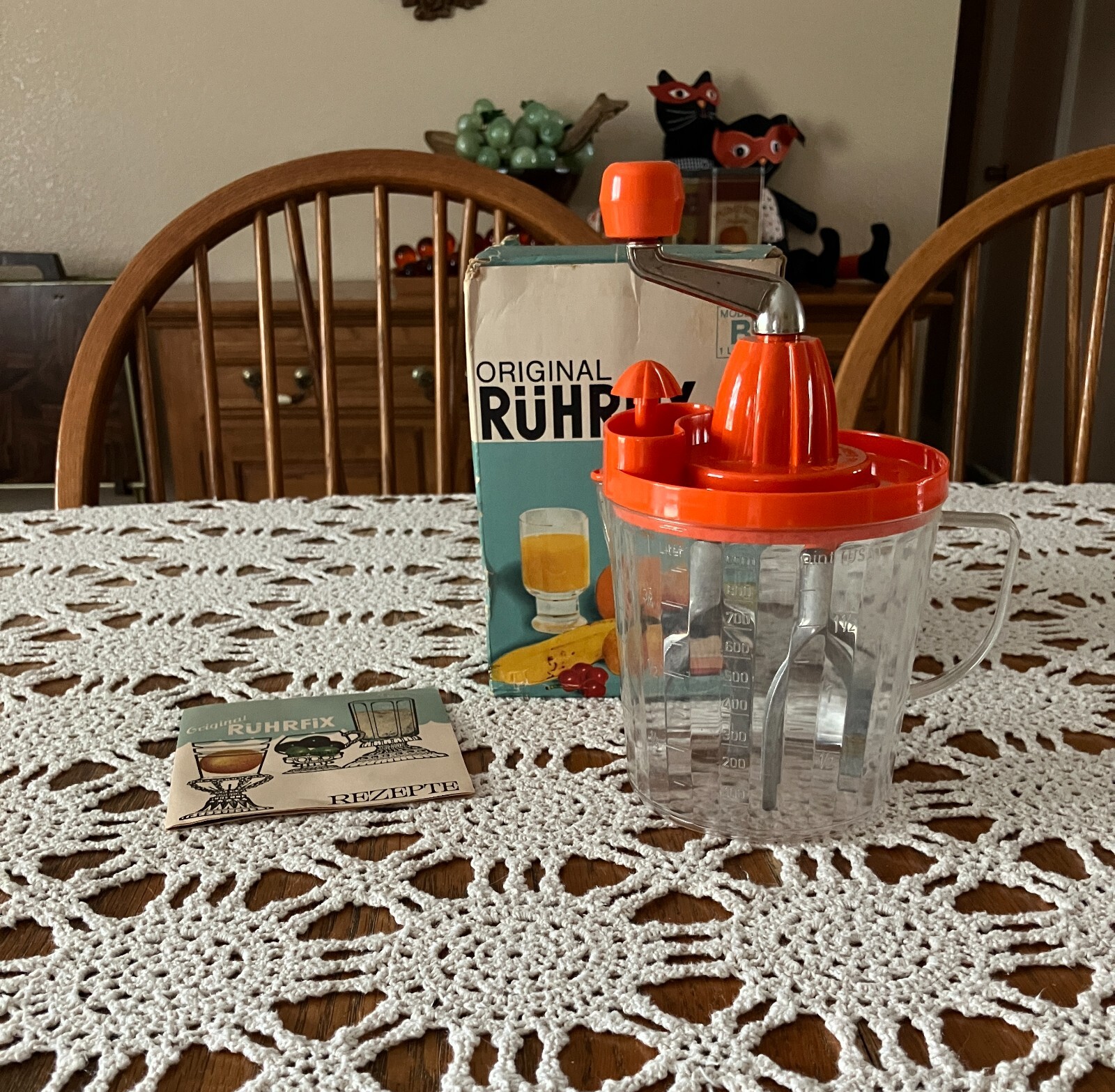 Vintage Heimag Original RUHRFiX Hand Mixer Juicer Kitchen Gadget