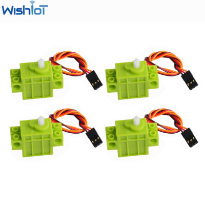 4PCS 360° Continuous Rotation Mini Geekservo Servo for Le.go Micro:bit Smart Car