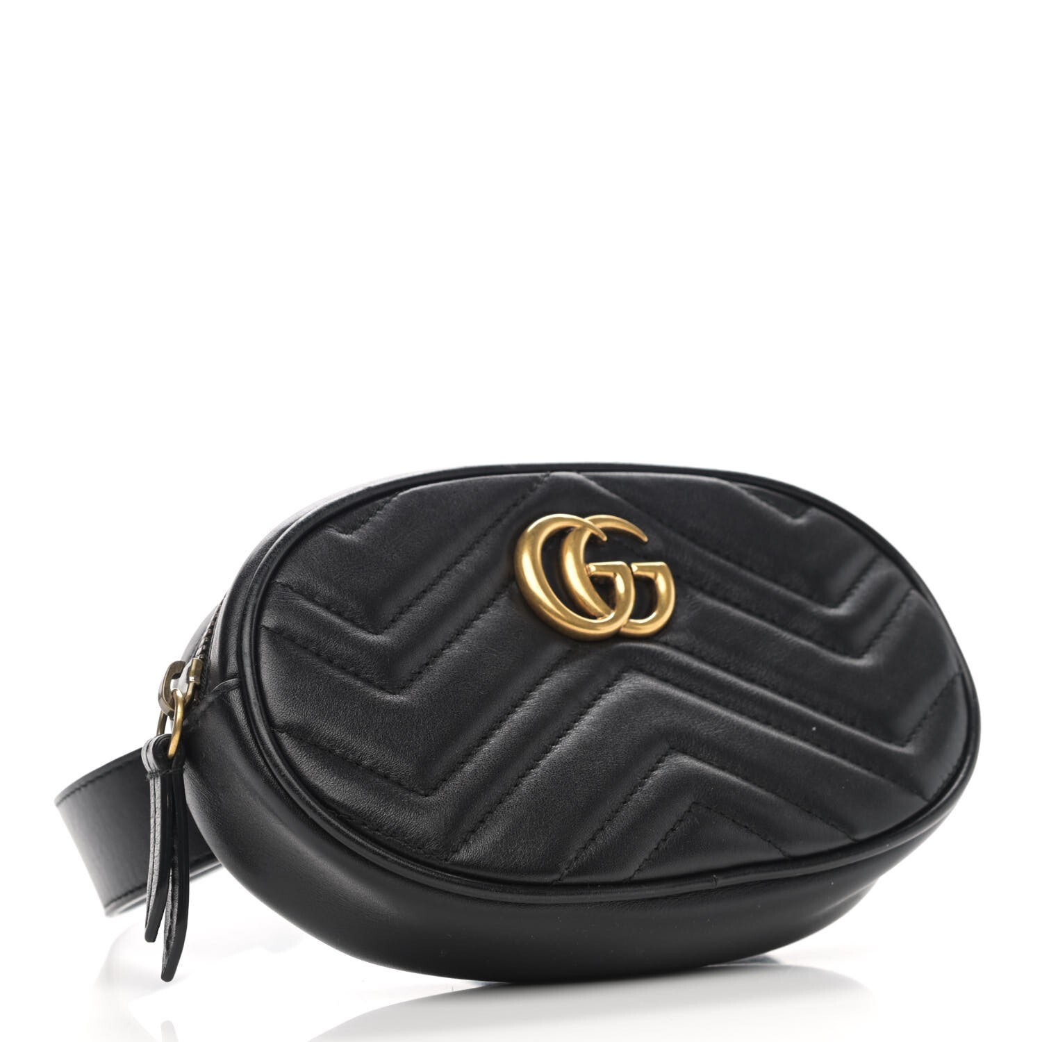 100percent Authentic GG Marmont belt bag, Black, $1150 tag, 75cm leather belt image 4