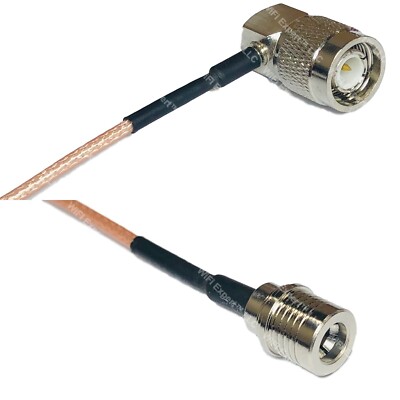 RG316 TNC Male Angle to QMA MALE RF Cable Rapid-SHIP LOT