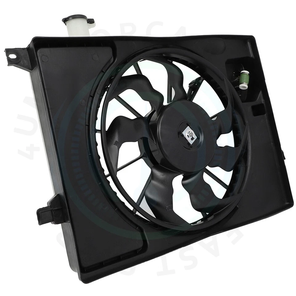 Conjunto de ventilador de refrigeración de radiador eléctrico para Kia Forte Hyundai Elantra 2015-2016 Foto 4 de 4