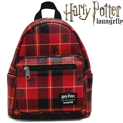 NWT Loungefly Harry Potter plaid mini backpack Loungefly Harry Potter Slytherin Plaid Mini Backpack | Hot Topic main image 3