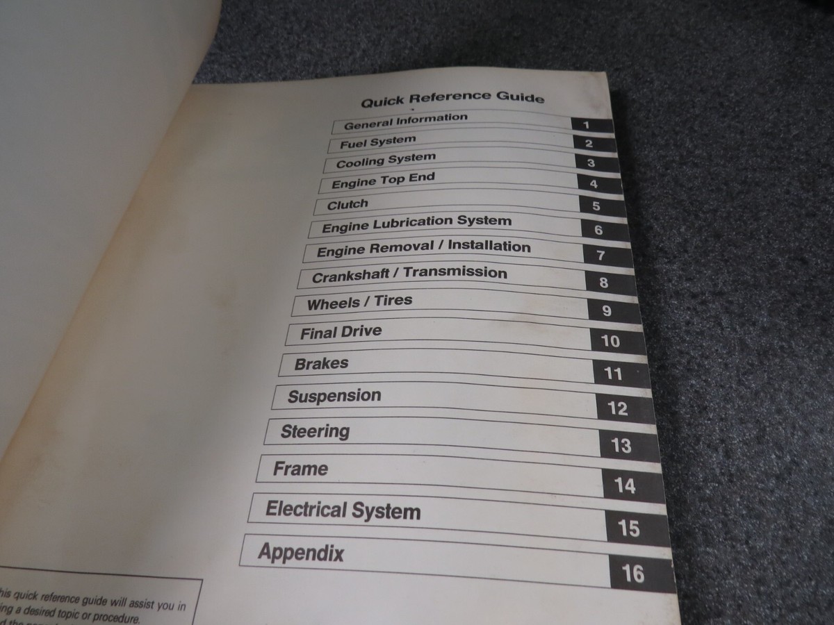 Kawasaki Factory Service Manual 1990 ZX-6 ZZ-R600 ZZ-R500 99924