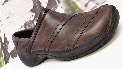 MERRELL OCEAN BROWN LEATHER / SLIP ON COMFY - SHOE WOMEN'S US 7M