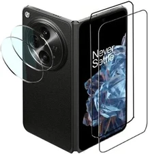 2 Pack For OnePlus Open Tempered Glass Front Screen Protector / Camera Protector