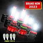 For Mitsubishi Lancer 2008-2017 Combo 6x Upgrade LED Headlight + Fog Light Bulbs