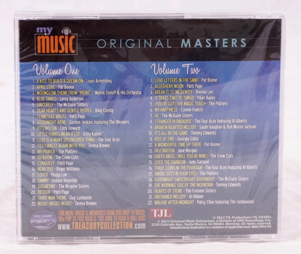 Magic Moments Volumes 1 & 2 My Music Original Masters CD compilation 2 disc set - image 2 of 3