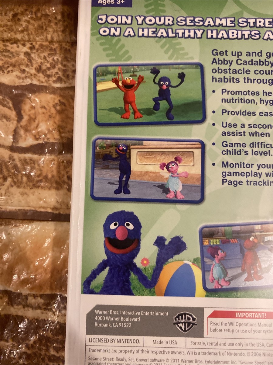 Sesame Street: Ready, Set, Grover (Nintendo Wii, 2011) Free