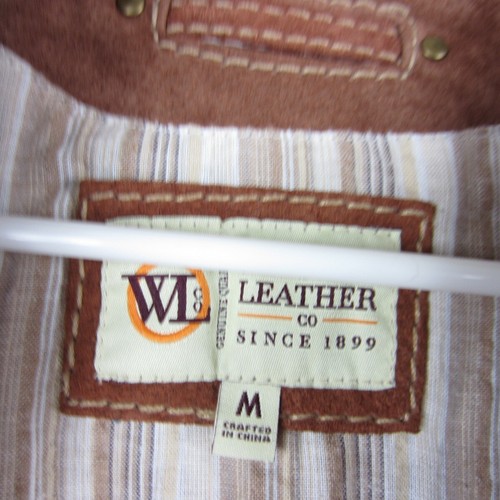 Wilsons Leather Jacket Mens Medium Brown Suede Snap Western Cowboy Rodeo Barn - Picture 3 of 19