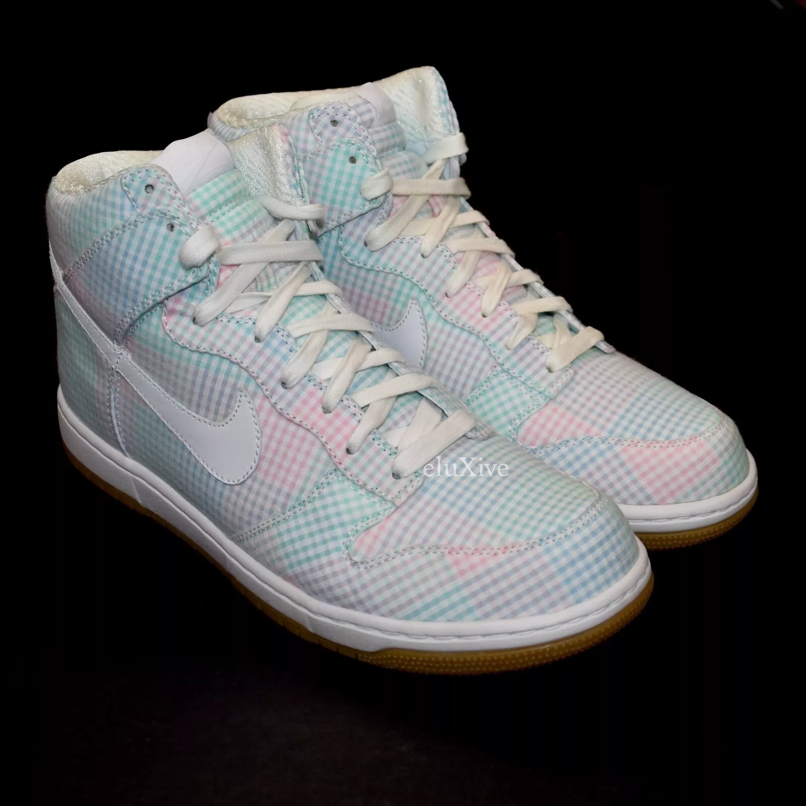 Neuf avec étiquettes Nike Dunk High Supreme Fun Shirt Plaid Japon Release Hommes 10,5 2010 AUTHENTIQUE