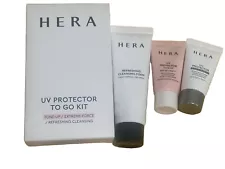 Hera UV Protector To Go Kit Tone Up/Extreme-Force/Refreshing Cleansing.
