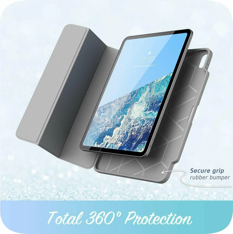 For iPad Pro 11/12.9"/iPad Air 10.5"/iPad 9.7" i-Blason Cosmo Case+Pencil Holder - Image 2 of 4