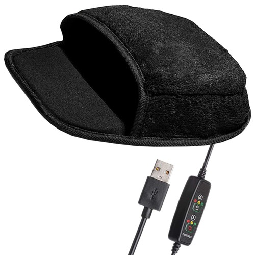 USB Heating Mouse Pad Office Rechargeable Hand Warmer Cute Heated - Afbeelding 3 van 12