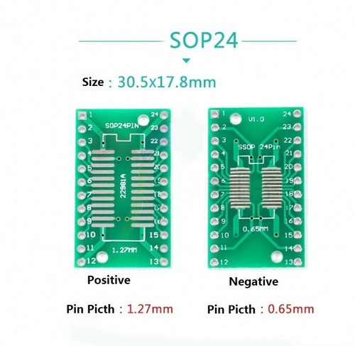 SMD - DIP PCB Board MSOP/SOP/SSOP/TSSOP/SOT23 to DIP Adapter Universal Board - Picture 8 of 9